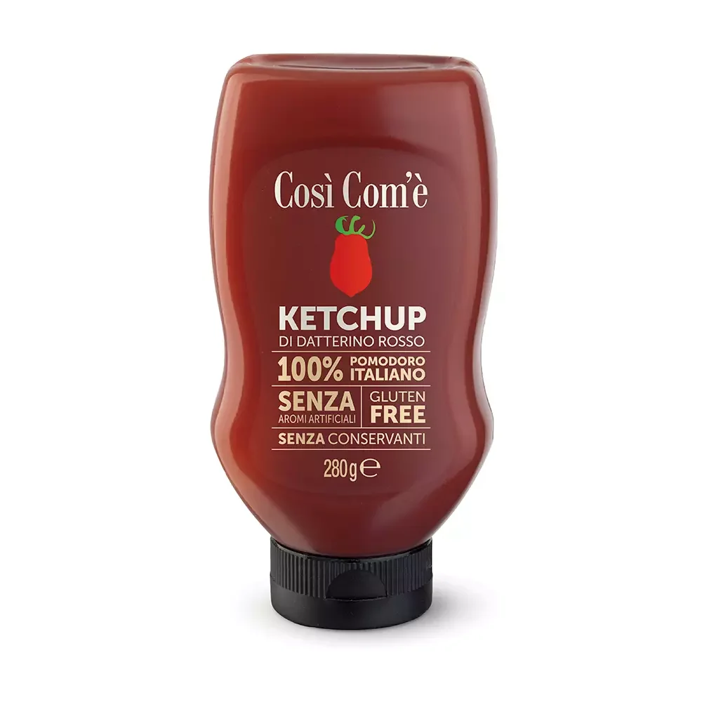 Così Com’è Ketchup Rosso 280g – Pacco da 6pz