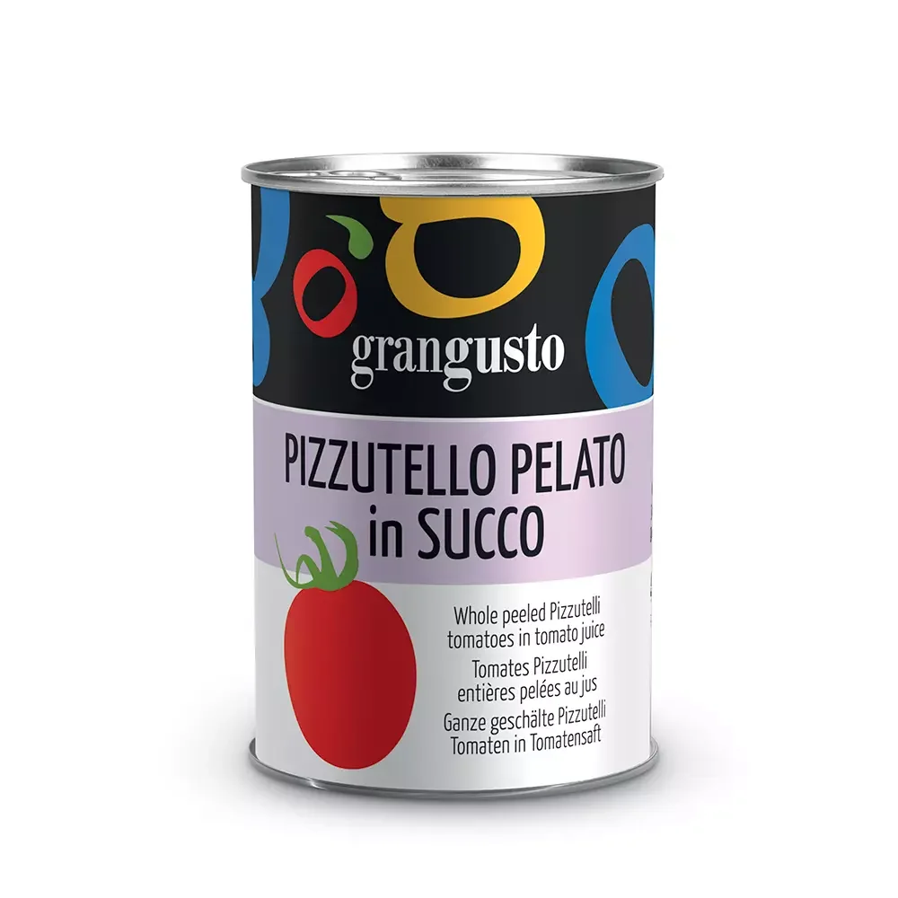 Grangusto Pizzutello Pelato in succo 400g - Pacco da 12pz