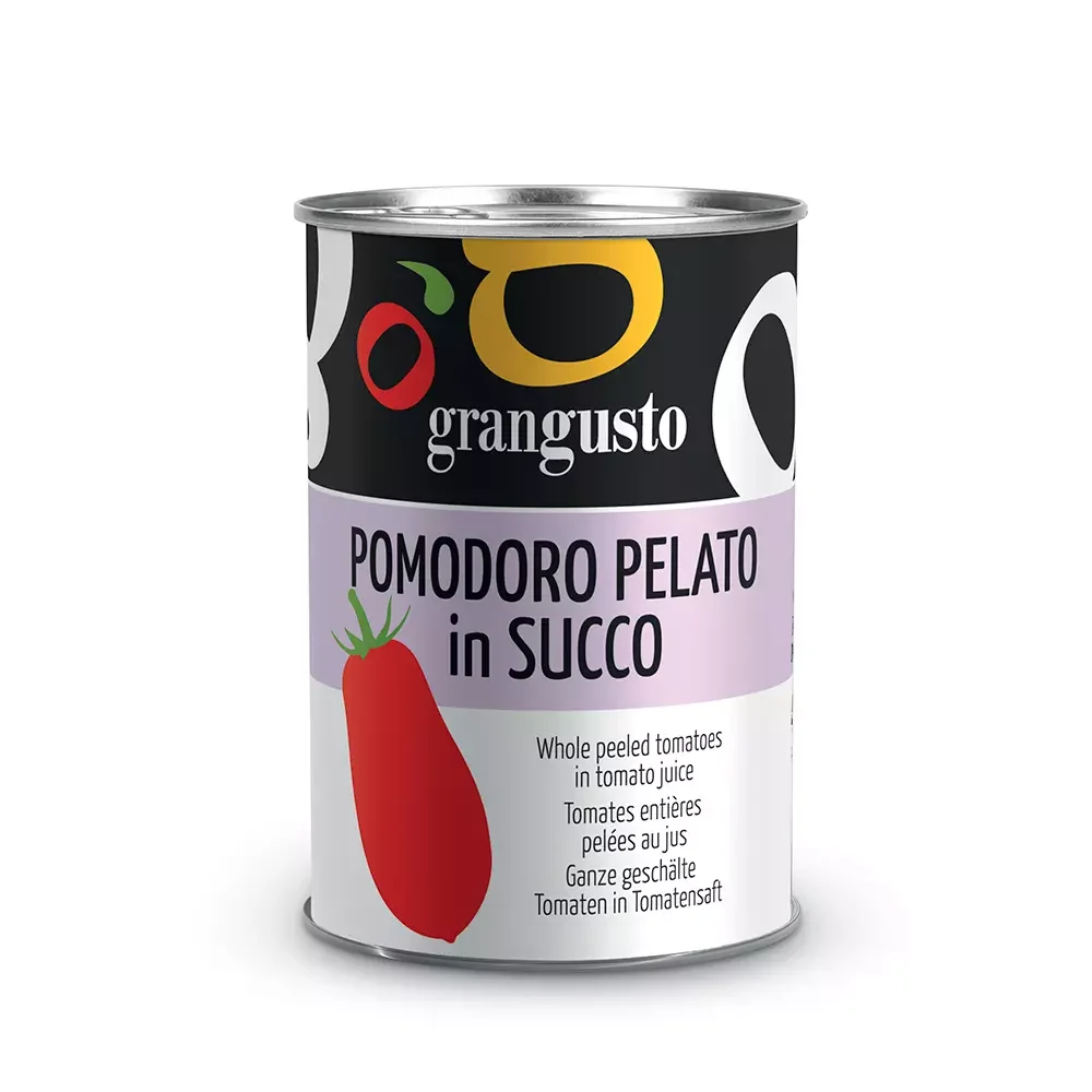 Grangusto Pomodoro Pelato in succo 400g - Pacco da 12pz