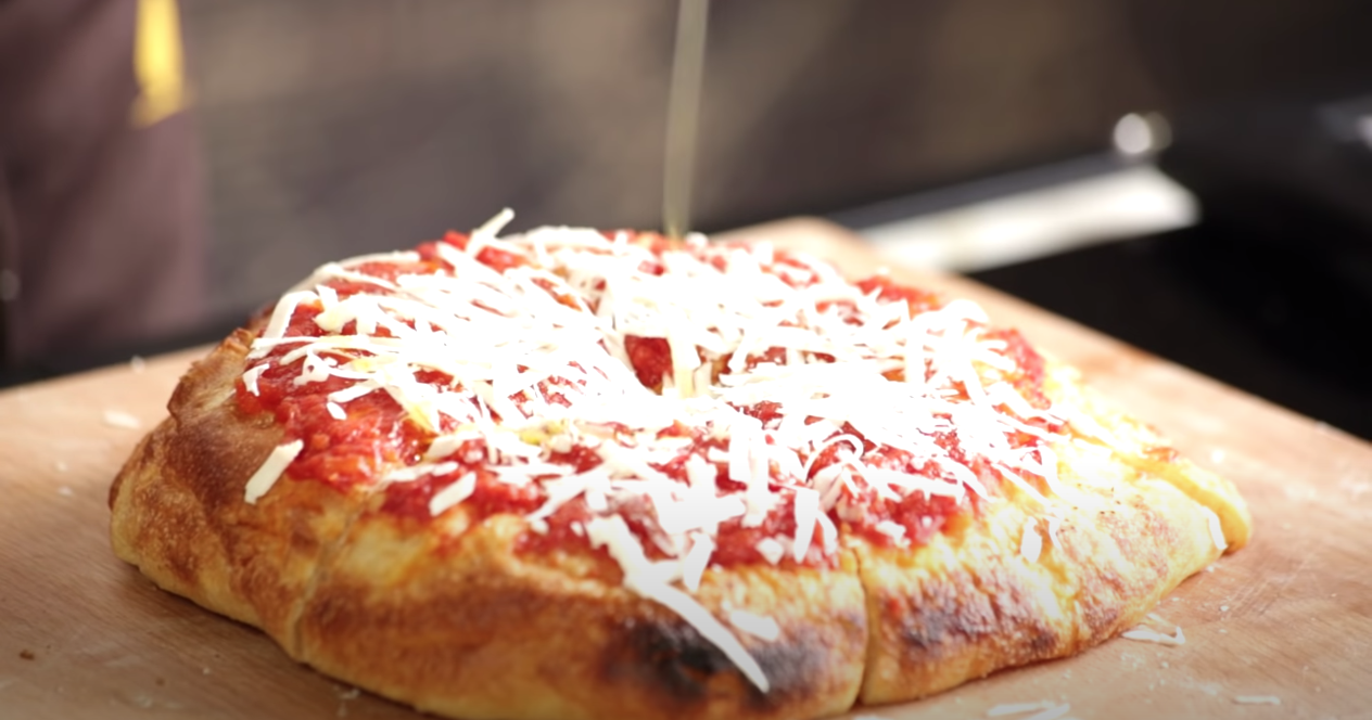 Pizza in teglia la Cilentana di Valentino Tafuri